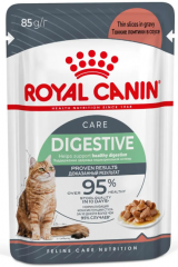 Влажный корм для кошек Royal Canin Digest sensitive кусочки в соусе "Отличное пищеварение" 85 г
