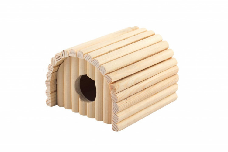 Домик для грызунов Ракушка Дарэлл 11х11хх10 см. 8607 дерево