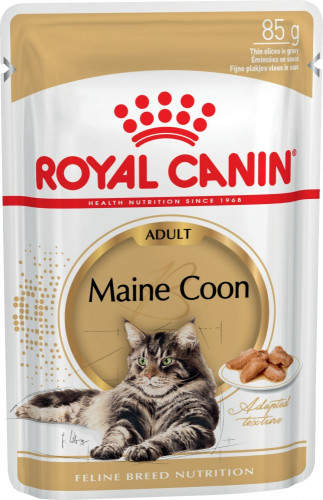 Влажный корм для кошек Royal Canin Maine Coon Adult кусочки в соусе для Мейн-куна 85 г