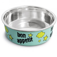 Миска Triol металлическая на резинке "Bon Appetit", 0,45л
