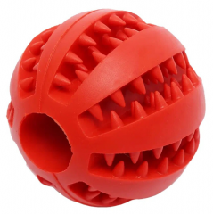 Игрушка МЯЧ-ЗУБОЧИСТКА-КОРМУШКА M 6,5см Rich Breed