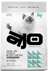 Ajo Cat Sterile Сухой корм низкозерновой склонных к полноте стерилизованных кошек с курицей