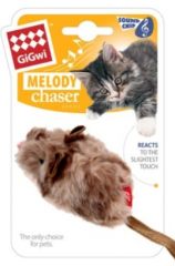 GiGwi игрушка для кошек Мышка 9 см, с электронным чипом