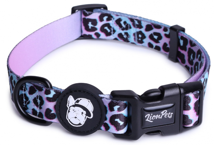 Ошейник для собак LionPets с рисунком из полиэстера LPO-00500-5 (Обхват 40-65 см, ширина 2,5 см)