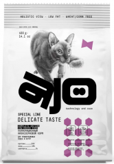 Ajo Cat Sterile Сухой корм низкозерновой для КОТЯТ и кошек привередливых с индейкой