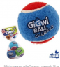 GiGwi игрушка для собак Мяч, с пищалкой, 3 шт, 4.8 см