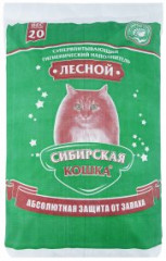 Наполнитель Сибирская кошка древесный "Лесной" 20 кг