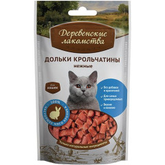 Лакомство Деревенские лакомства для кошек, дольки крольчатины нежные, 50 г