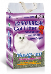 Наполнитель Pussy-Cat комкующийся 2,8 кг