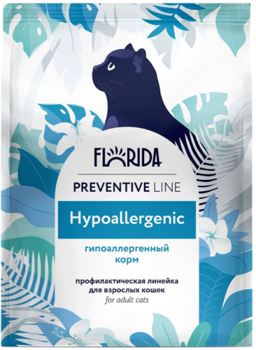 Корм Florida Preventive Line Hypoallergenic для кошек, гипоаллергенный 500 г