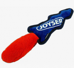 Игрушка для собак JOYSER Slimmy Plush Шкура лисы из плюша с пищалкой S/M синяя с оранжевым, 38 см