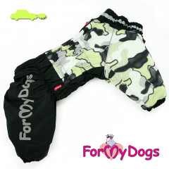 ForMyDogs Комбинезон ТЕПЛЫЙ черно-желтый камуфляж для мальчиков B3 50*80см