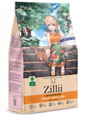 Корм ZILLII Light/Sterilized для взрослых кошек стерилизованных с Индейкой и Ягненком