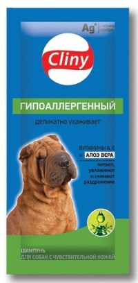 Шампунь Cliny саше Гипоаллергенный д/собак 15 мл