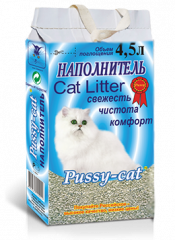 Наполнитель Pussy-Cat впитывающий цеолитовый 2,8 кг