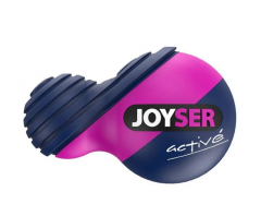 Игрушка для собак JOYSER Active Резиновый мяч Duoball с пищалкой M синий, розовый, 12 см