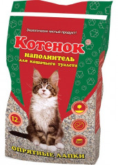 Наполнитель для кошек Котенок "Опрятные лапки" 12 л