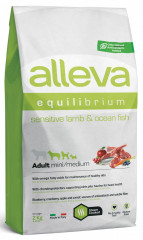 Корм Alleva Equilibrium Sensitive Adult Mini & Medium Lamb & Ocean Fish для собак малых и средних пород, ягненок и океаническая рыба, 2 кг