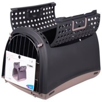 IMAC переноска для кошек и собак LINUS CABRIO 50х32х34,5h см, антрацит