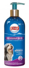 Шампунь-кондиционер Cliny "Роскошный шелк", д/длиннош.собак 300 мл