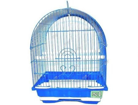 Клетка для птиц № 100 овал 30х23х39 см,