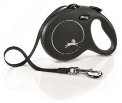 Рулетка Flexi New Classic L (до 50 кг) лента 5 м черная