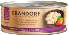 Консервы Grandorf для кошек "куриная грудка с лососем" 70 г