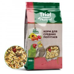 Корм Triol Original для средних попугаев, 450г