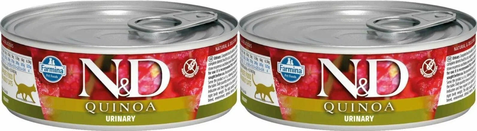 Корм Farmina N&D QUINOA Urinary (консерв.) для кошек, профилактика МКБ, 80 г