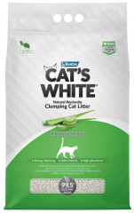 Наполнитель Cat's White Natural Aloe Vera для кошек, комкующийся, с ароматом алоэ вера, 5 л, 4,3 кг