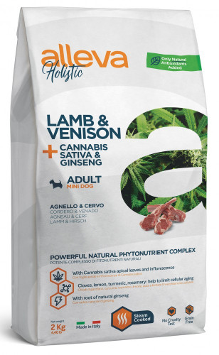 Корм Alleva Holistic Adult Mini Lamb & Venison для собак малых пород, ягненок и оленина 2 кг