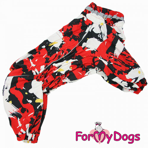 ForMyDogs Комбинезон ТЕПЛЫЙ красный для девочек A3 40*60см