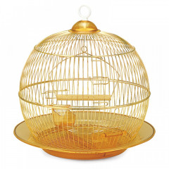 Клетка 350G для птиц, золото, d350*330мм Триол