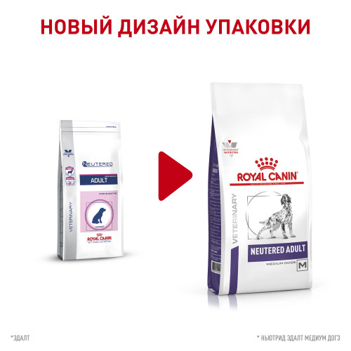 Royal Canin Neutered Adult Medium Dog корм для стерилизованных/кастрированных собак средних размеров