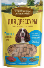 Лакомство Деревенские лакомства Суперфуд для собак, перепёлка и семена чиа, 90 г