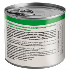 Мнямс консервы для собак всех пород "Касуэла по-мадридски" (кролик с овощами) 200г