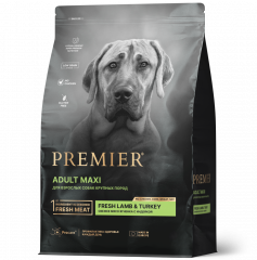 Корм Premier Lamb&Turkey ADULT Maxi сухой корм с ягненком и индейкой для взрослых собак КРУПНЫХ пород