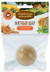 Лакомство для кошек Деревенские лакомства игрушка-шар : календула + корень солодки