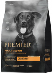 Корм Premier Medium Low Grain Lamb & Turkey (низкозерновой) для собак средних пород, ягненок с индейкой