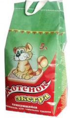 Наполнитель Котенок Экстра Комкующийся 5 л