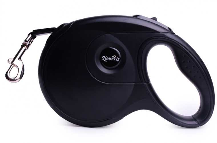 Поводок-рулетка LionPets (Чёрный) PR8806-3 (Размер S длина 3 м)