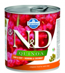 Корм Farmina N&D QUINOA Herring & Coconut (консерв.) для собак, сельдь с кокосом, 285 г