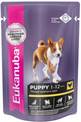 Eukanuba Dog влажный корм для щенков с курицей в сосуе (пауч)