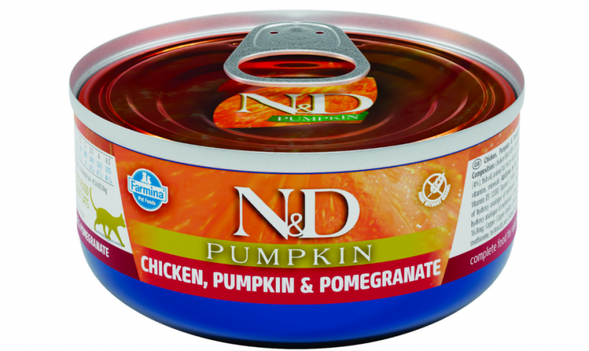 Корм Farmina N&D PUMPKIN, Chicken & Pomegranate (консерв.) для кошек, курица с тыквой и гранатом, 70 г