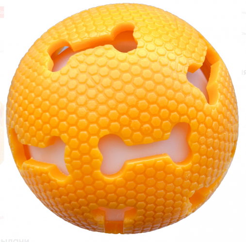 Игрушка для собак СВЕТЯЩИЙСЯ МЯЧ 7см Rich Breed ИС-43 ОРАНЖ