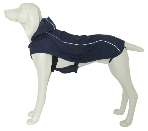 Triol Попона со светоотражающей полоской "Navy" 4XL, размер 60см, серия OUTDOOR
